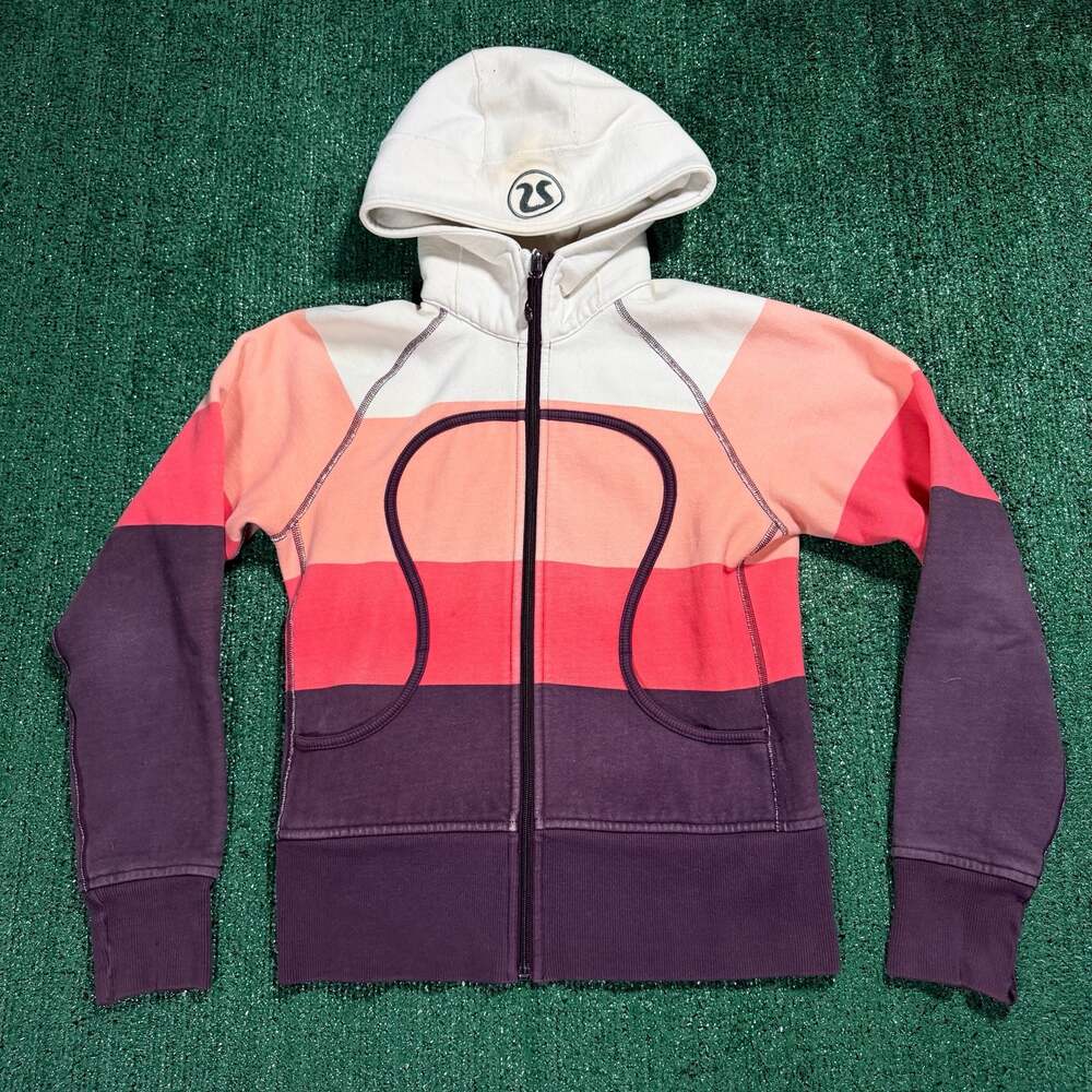 Lululemon Scuba Hoodie Sweatshirt Women's 6 Ombre Full Zip